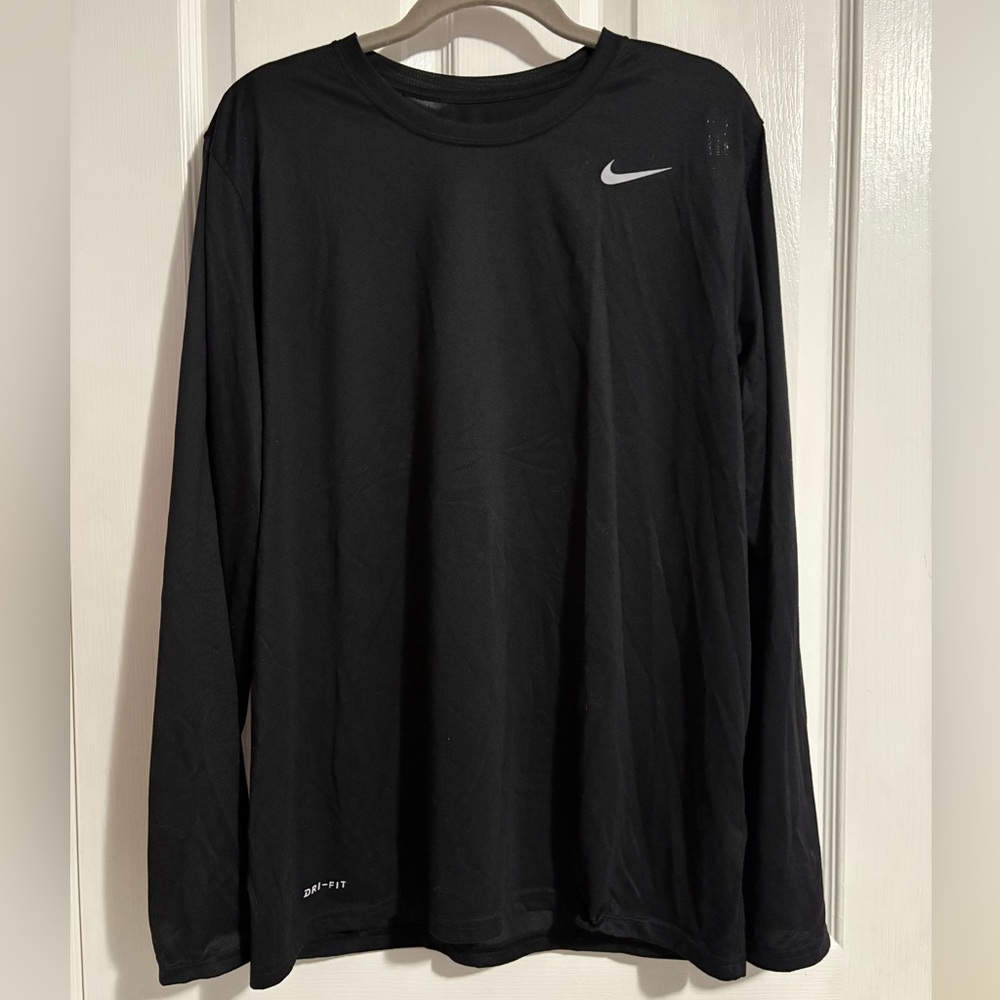 Nike Black Long Sleeve Performance Tee